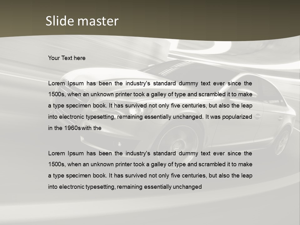 Speed Motion Design PowerPoint Template