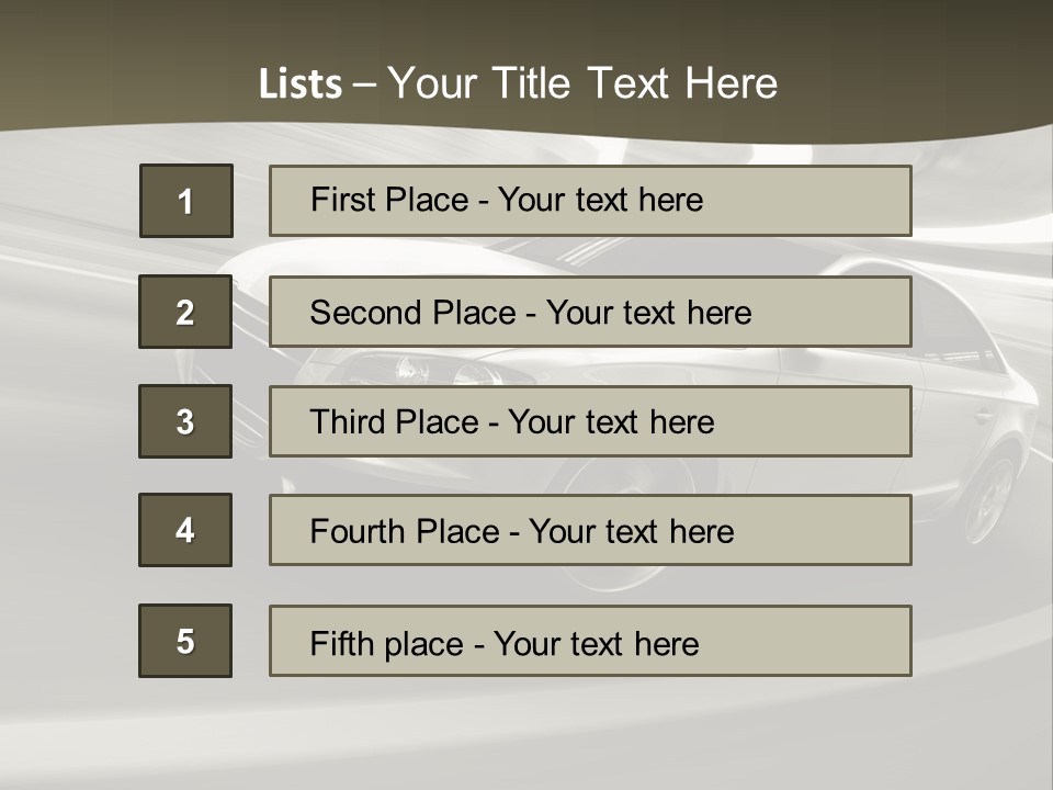 Speed Motion Design PowerPoint Template