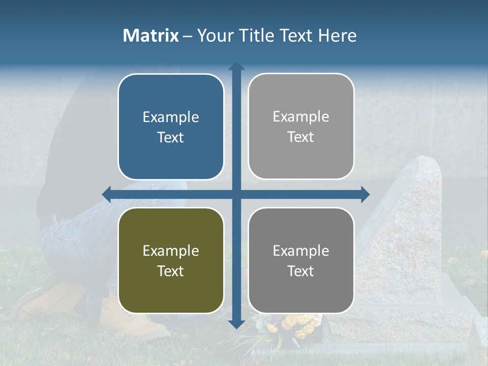 Outdoor Lonely Burial Ground Marble PowerPoint Template