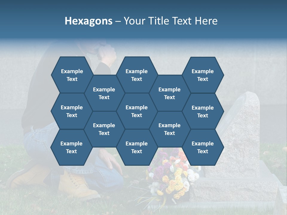 Outdoor Lonely Burial Ground Marble PowerPoint Template