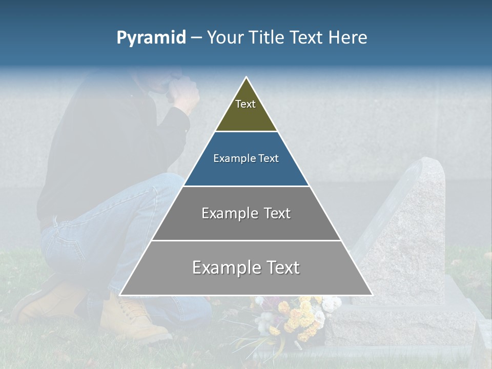 Outdoor Lonely Burial Ground Marble PowerPoint Template