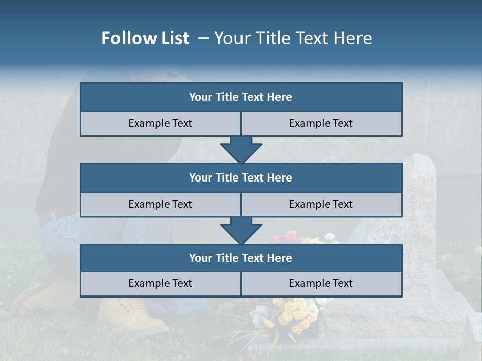 Outdoor Lonely Burial Ground Marble PowerPoint Template