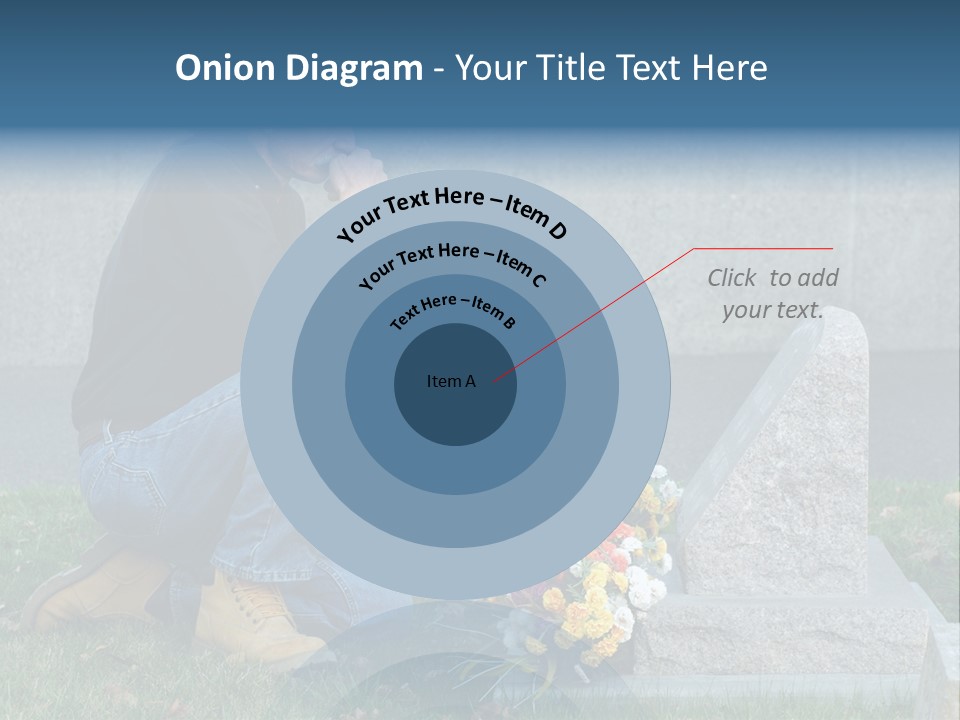 Outdoor Lonely Burial Ground Marble PowerPoint Template
