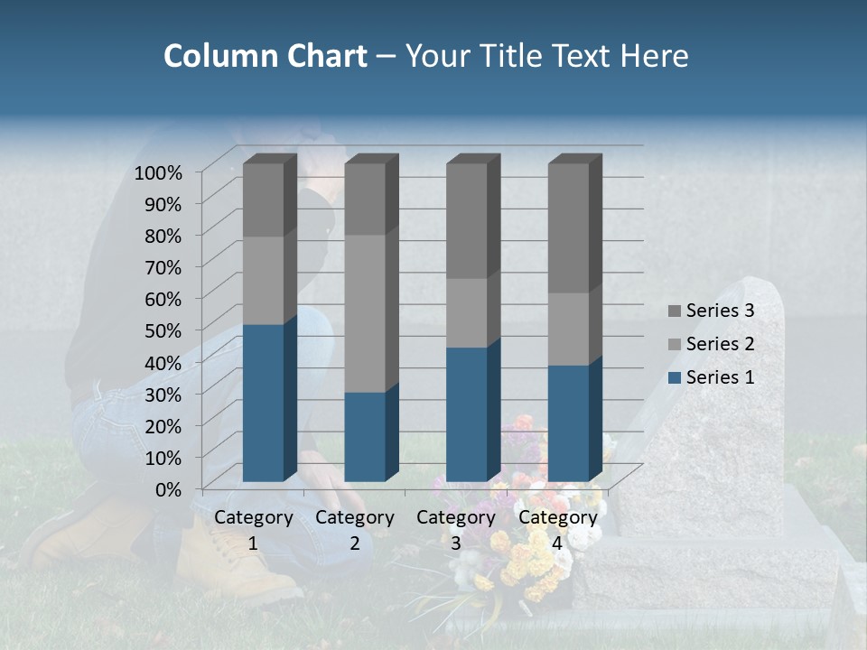 Outdoor Lonely Burial Ground Marble PowerPoint Template