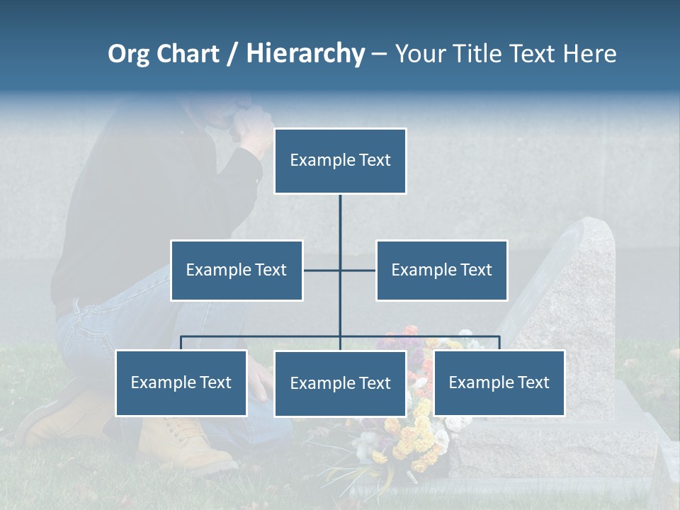 Outdoor Lonely Burial Ground Marble PowerPoint Template
