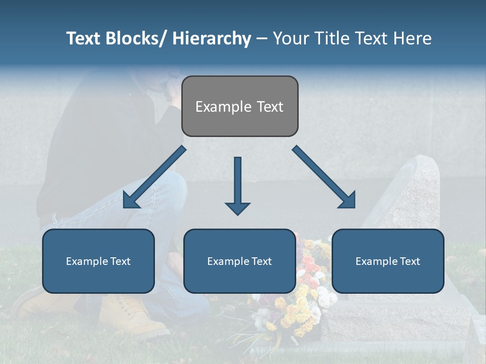 Outdoor Lonely Burial Ground Marble PowerPoint Template