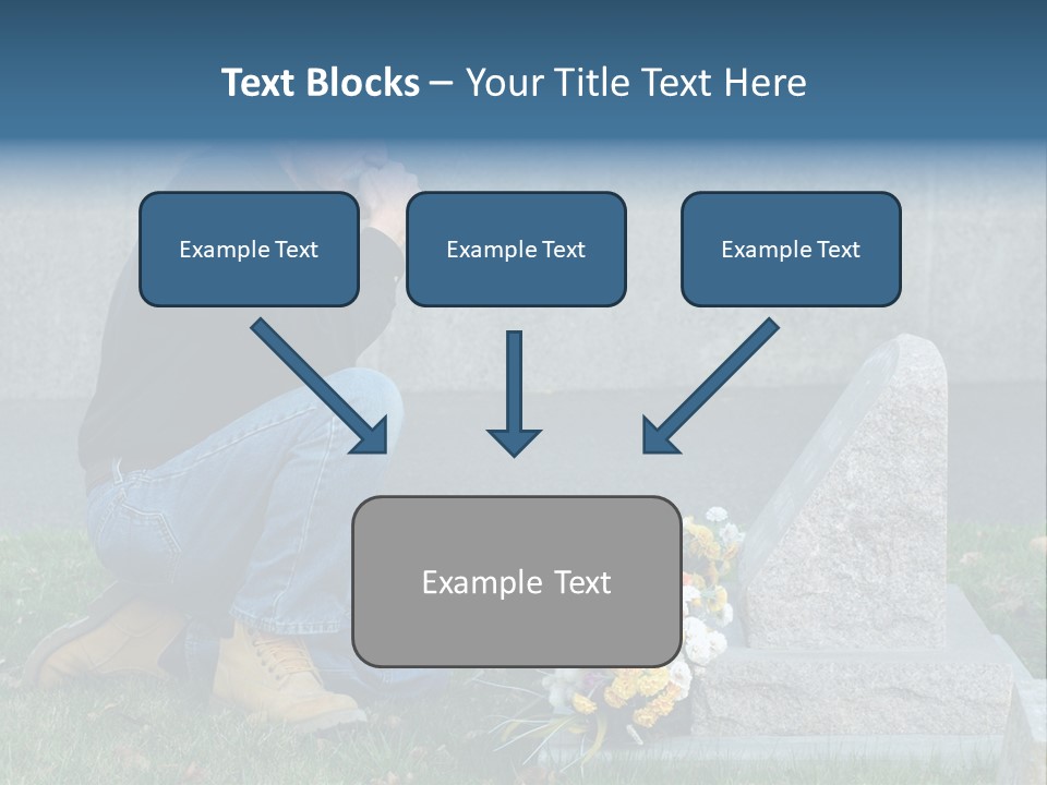Outdoor Lonely Burial Ground Marble PowerPoint Template