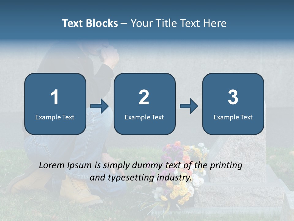 Outdoor Lonely Burial Ground Marble PowerPoint Template