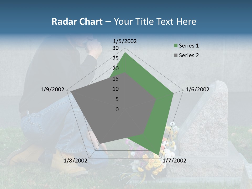 Outdoor Lonely Burial Ground Marble PowerPoint Template