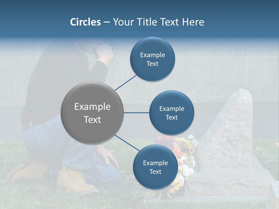 Outdoor Lonely Burial Ground Marble PowerPoint Template
