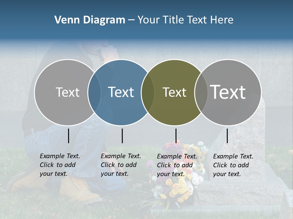 Outdoor Lonely Burial Ground Marble PowerPoint Template