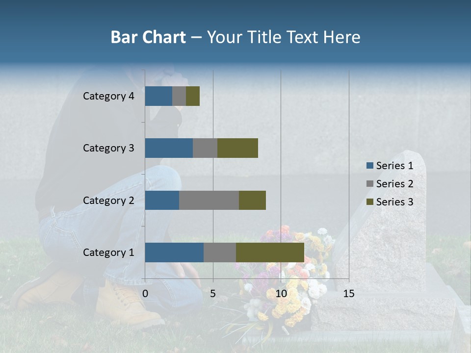 Outdoor Lonely Burial Ground Marble PowerPoint Template