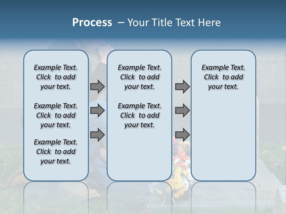 Outdoor Lonely Burial Ground Marble PowerPoint Template