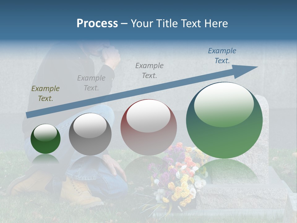 Outdoor Lonely Burial Ground Marble PowerPoint Template