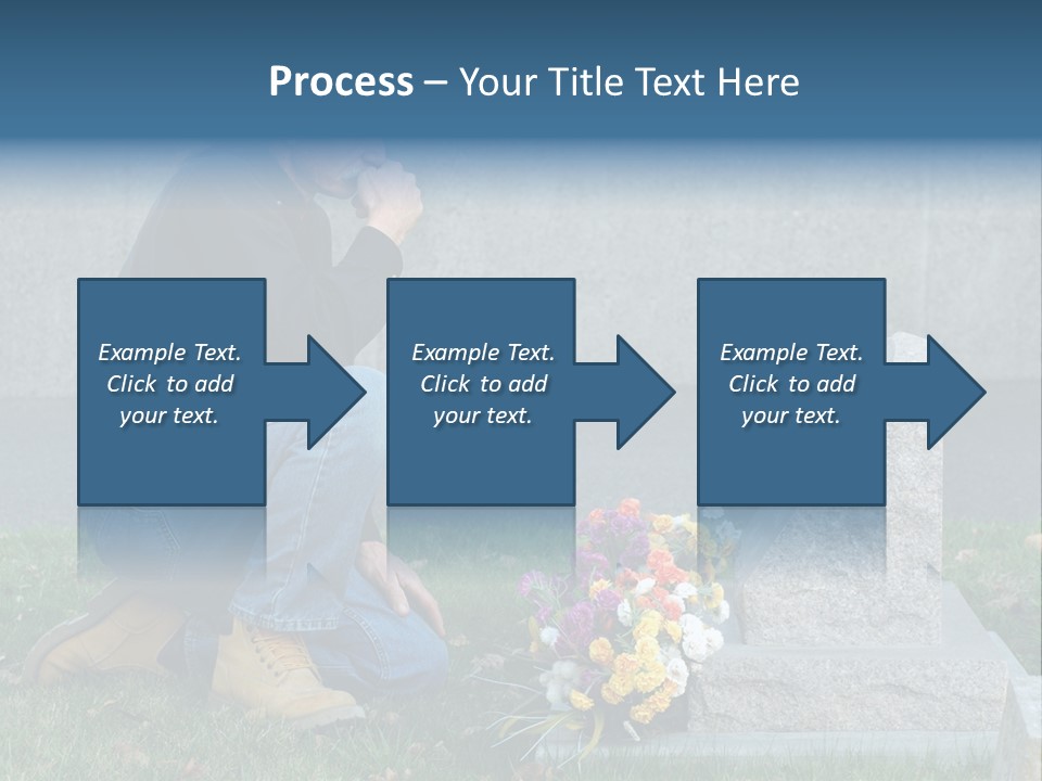 Outdoor Lonely Burial Ground Marble PowerPoint Template