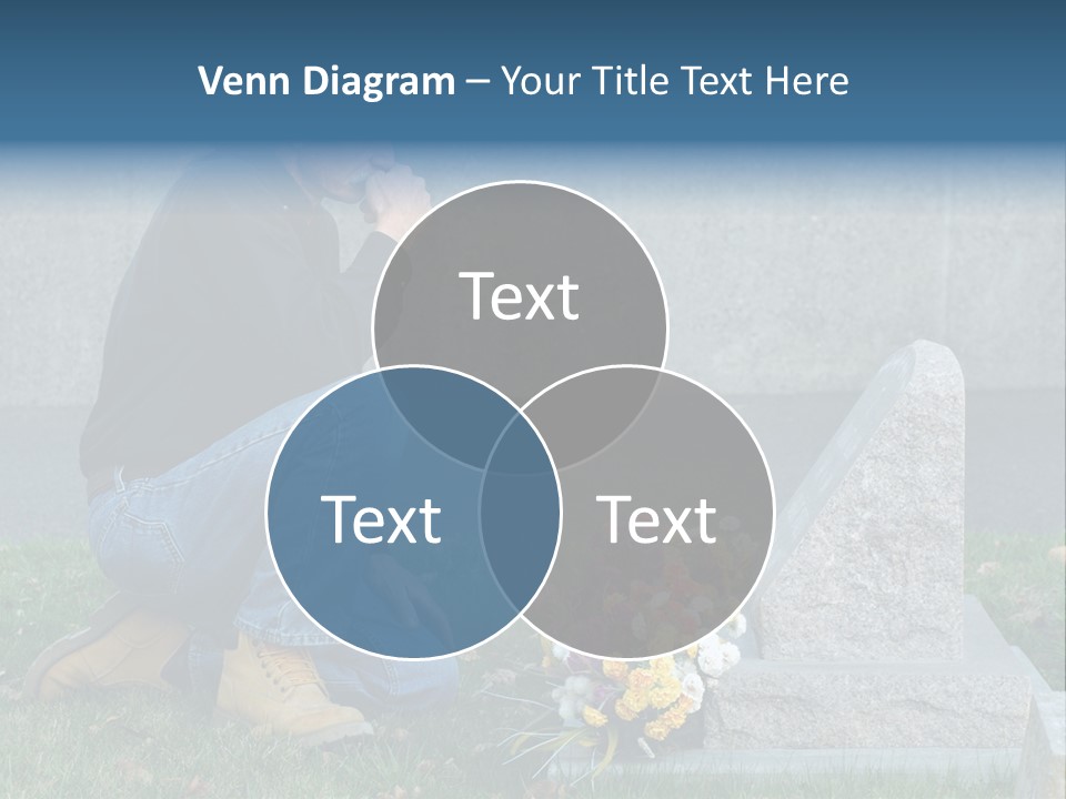 Outdoor Lonely Burial Ground Marble PowerPoint Template