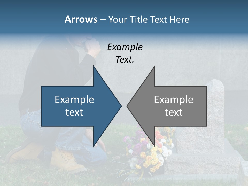 Outdoor Lonely Burial Ground Marble PowerPoint Template