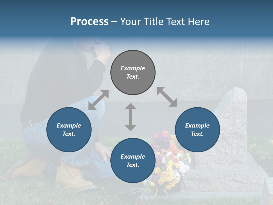 Outdoor Lonely Burial Ground Marble PowerPoint Template