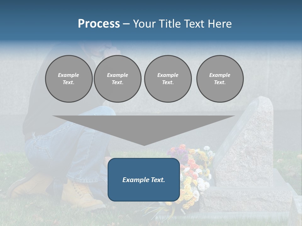 Outdoor Lonely Burial Ground Marble PowerPoint Template