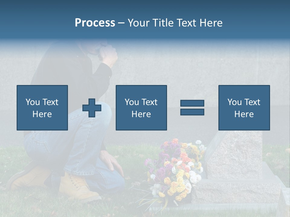 Outdoor Lonely Burial Ground Marble PowerPoint Template