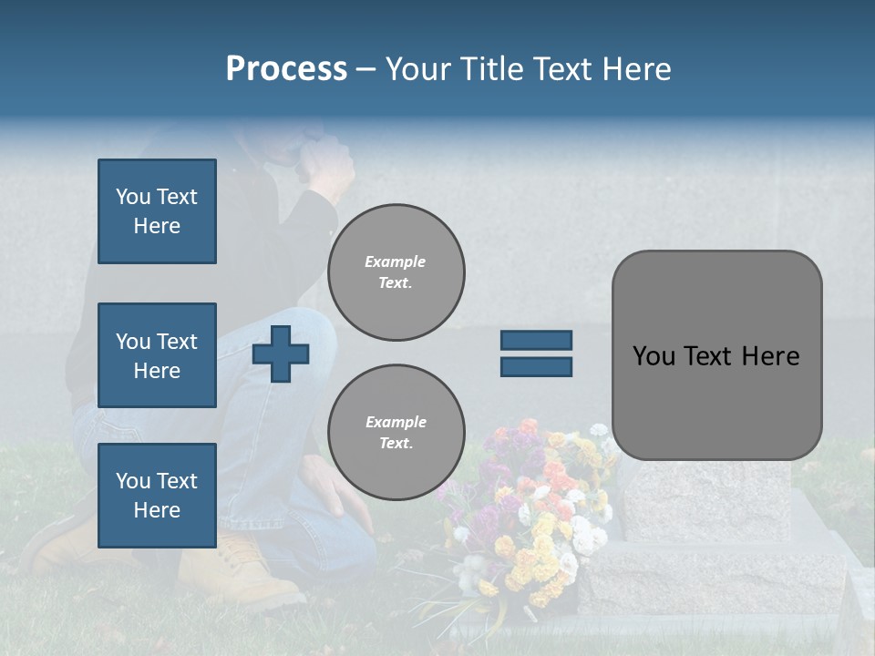 Outdoor Lonely Burial Ground Marble PowerPoint Template