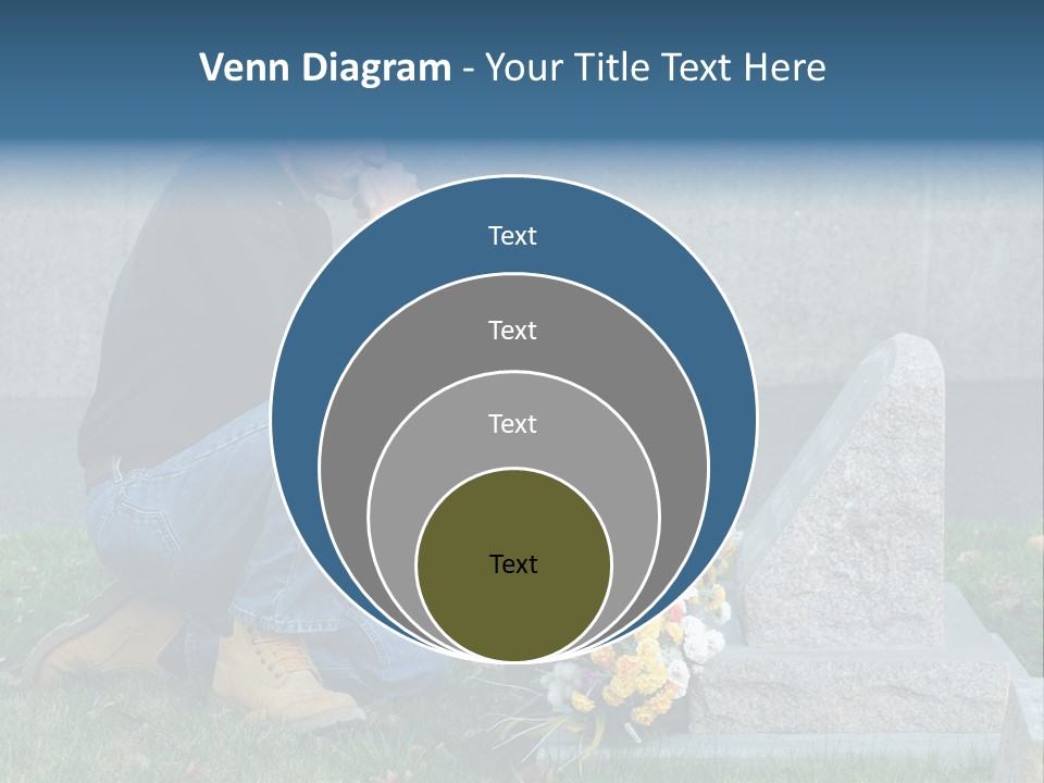 Outdoor Lonely Burial Ground Marble PowerPoint Template