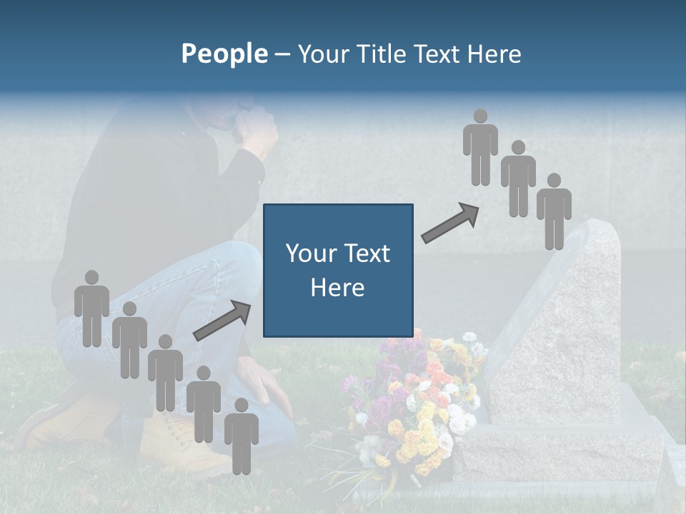 Outdoor Lonely Burial Ground Marble PowerPoint Template
