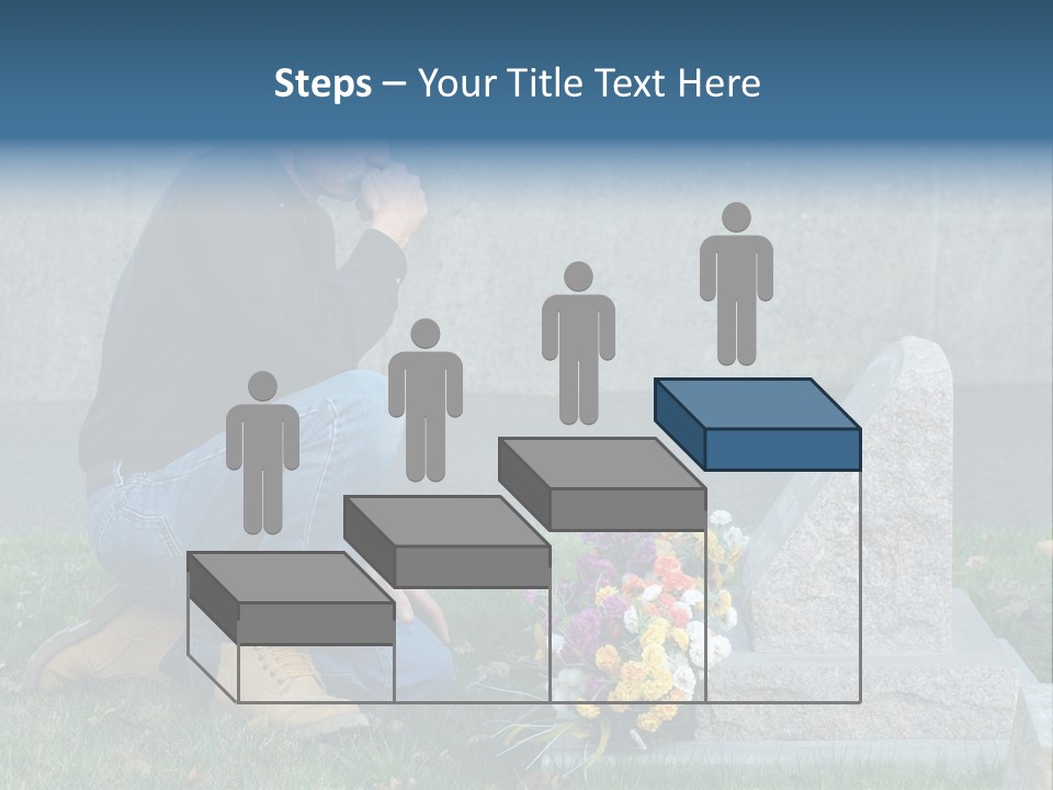 Outdoor Lonely Burial Ground Marble PowerPoint Template