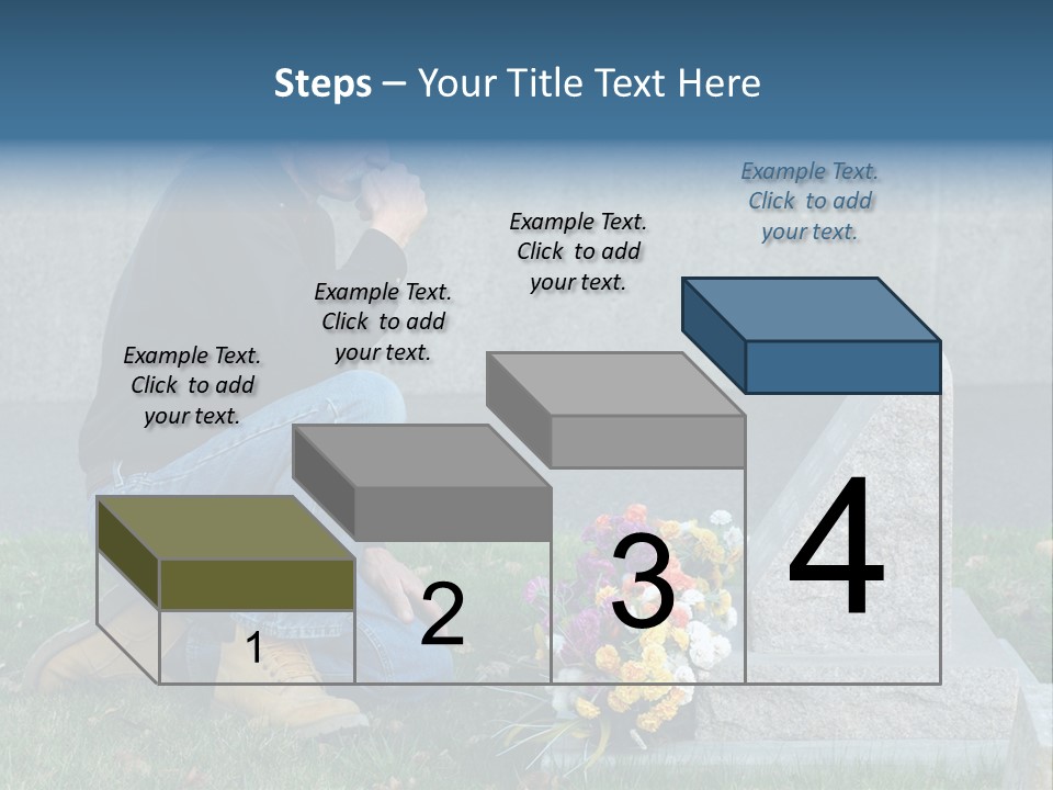 Outdoor Lonely Burial Ground Marble PowerPoint Template