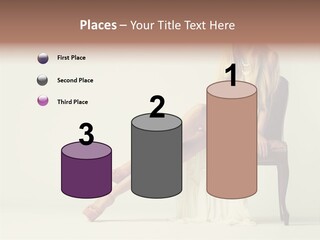 Comfort Pose Lady PowerPoint Template
