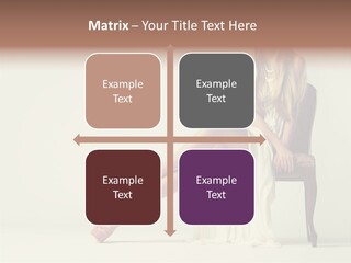 Comfort Pose Lady PowerPoint Template