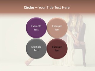 Comfort Pose Lady PowerPoint Template