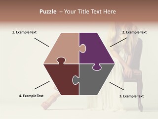 Comfort Pose Lady PowerPoint Template