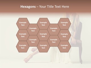 Comfort Pose Lady PowerPoint Template