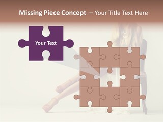 Comfort Pose Lady PowerPoint Template