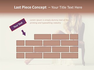 Comfort Pose Lady PowerPoint Template