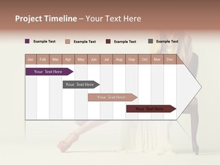 Comfort Pose Lady PowerPoint Template