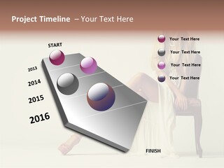 Comfort Pose Lady PowerPoint Template