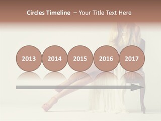 Comfort Pose Lady PowerPoint Template