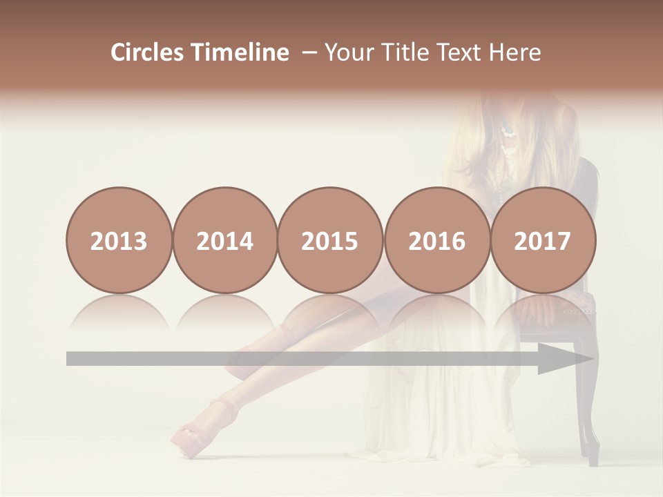 Comfort Pose Lady PowerPoint Template