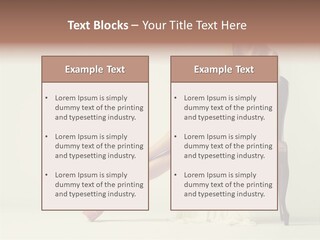 Comfort Pose Lady PowerPoint Template
