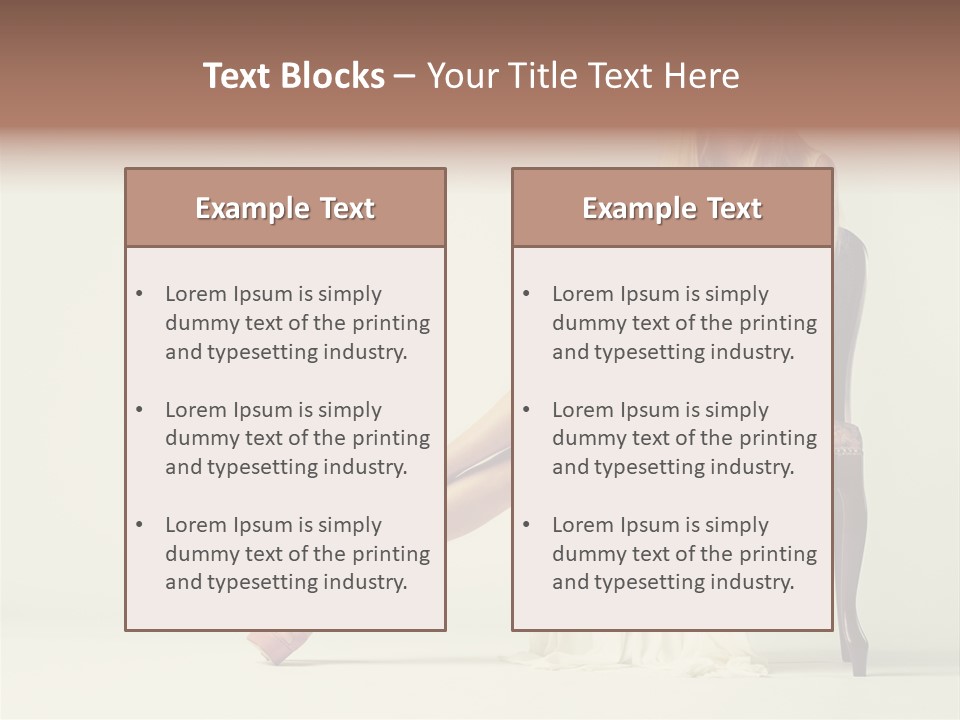 Comfort Pose Lady PowerPoint Template