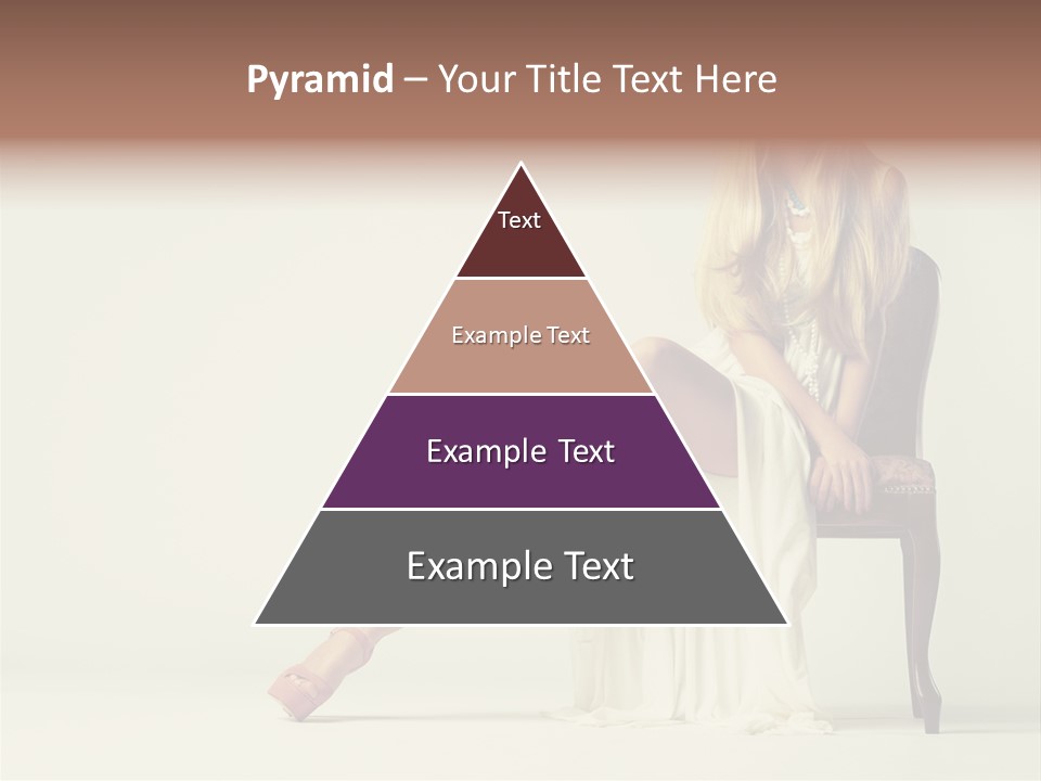 Comfort Pose Lady PowerPoint Template
