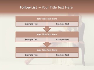 Comfort Pose Lady PowerPoint Template