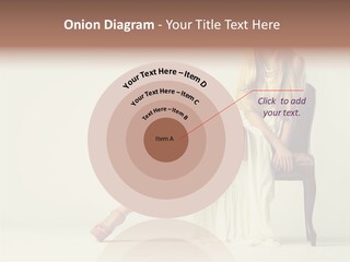 Comfort Pose Lady PowerPoint Template