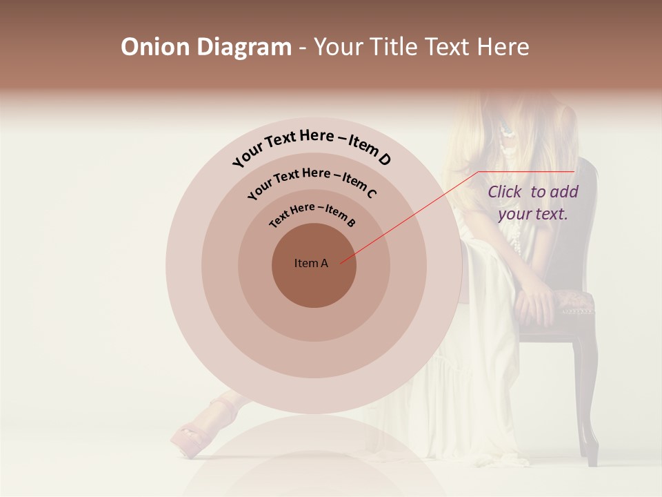 Comfort Pose Lady PowerPoint Template