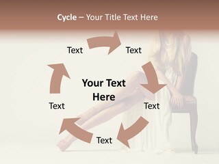 Comfort Pose Lady PowerPoint Template