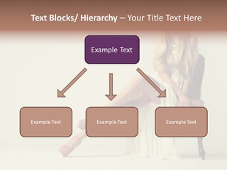 Comfort Pose Lady PowerPoint Template