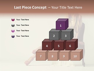 Comfort Pose Lady PowerPoint Template