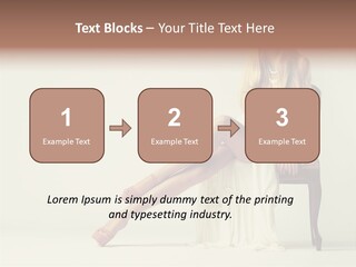 Comfort Pose Lady PowerPoint Template